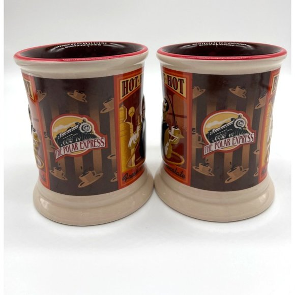Christmas Polar Express 3D Style Mugs Hot Chocolate set of 2 - Picture 5 of 10